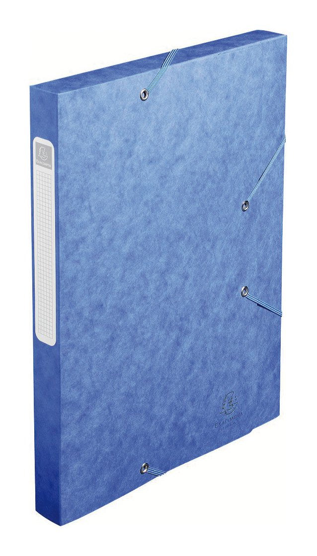 MAPA CARTON CU BURDUF SI ELASTIC 2.5CM ALBASTRU EXACOMPTA MAPA CARTON CU BURDUF SI ELASTIC 2.5CM ALBASTRU EXACOMPTA